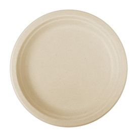 Suikerriet bord Naturel Ø26 cm (50 stuks) 