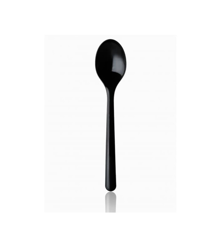 Plastic lepel premium zwart 18,5 cm Plastic lepel premium zwart 18,5 cm