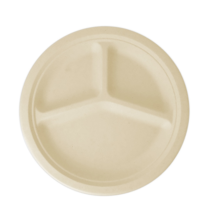 Suikerriet bord 3C Naturel Ø26 cm (50 stuks) Suikerriet bord 3C Naturel Ø26 cm (50 stuks)