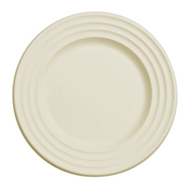 Suikerriet bord Premium Wave Naturel Ø26cm (400 stuks) 