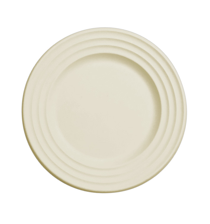 Suikerriet bord Premium Wave Naturel Ø26cm (400 stuks) Suikerriet bord Premium Wave Naturel Ø26cm (400 stuks)