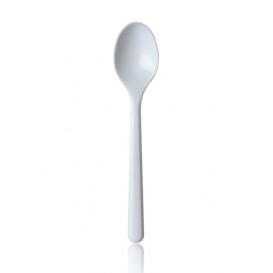 Plastic lepel premium wit 18,5cm 