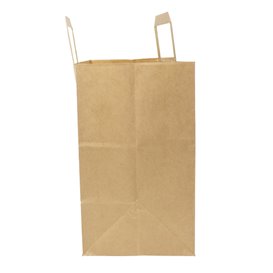 Papieren zak met handgrepen kraft Plat 70g/m² 32+22x26cm (50 stuks) 