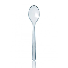 Plastic lepel premium transparant 18,5cm 