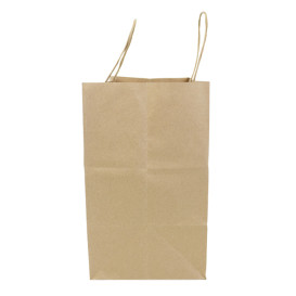 Papieren zak met handgrepen kraft Hawanna 100g/m² 28+16x27cm (50 stuks) 