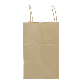 Papieren zak met handgrepen kraft Hawanna 100g/m² 32+20x32cm (200 stuks)