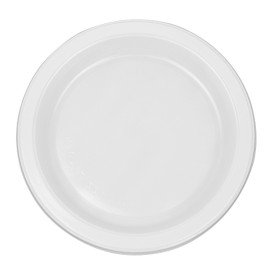 Herbruikbare Bord Economische PS Wit Ø17cm (25 stuks)