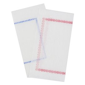 Papieren servet "Zigzag" blauw 14x14 (25.000 stuks)