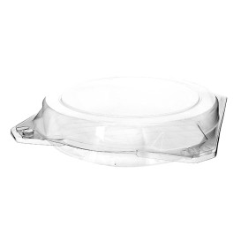 Plastic scharnierende bakkerij Container PET Ø23x5cm (23 stuks) 
