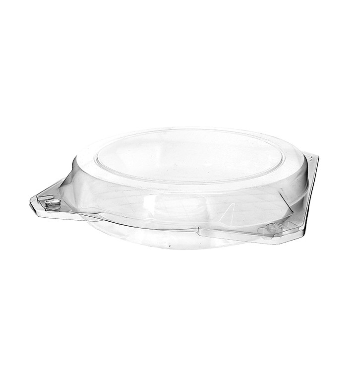 Plastic scharnierende bakkerij Container PET Ø23x5cm (115 stuks) Plastic scharnierende bakkerij Container PET Ø23x5cm (115 stuks)