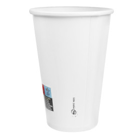 Papieren beker 20 Oz/600ml wit Ø9,4cm (20 stuks) 