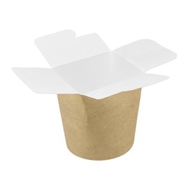 Papieren Take-Out Container 100% ECO Kraft 16Oz/480ml (50 stuks)