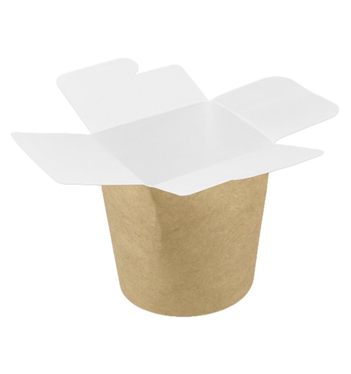 Papieren Take-Out Container 100% ECO Kraft 16Oz/480ml (50 stuks)