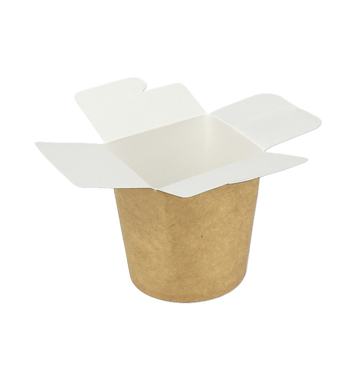 Papieren Take-Out Container 100% ECO Kraft 16Oz/480ml (500 stuks) Papieren Take-Out Container 100% ECO Kraft 16Oz/480ml (500 stuks)