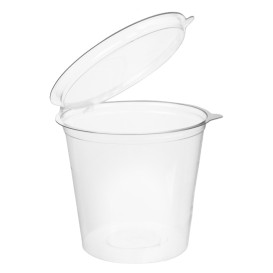 Plastic Container APET Rond vormig transparant 1000ml Ø13,4cm (18 stuks) 