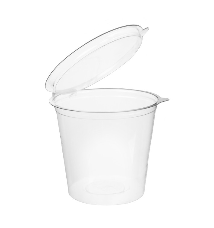 Plastic Container APET Rond vormig transparant 1000ml Ø13,4cm (18 stuks) 