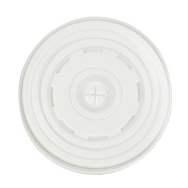 Plastic PS Deksel met rietsleuf voor beker Ø7,3cm (1000 stuks)