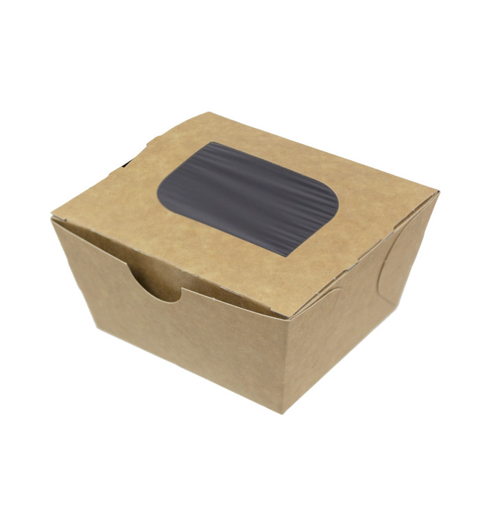 Papieren take-out Container "Premium" 11x10x5,5cm 400ml (500 stuks)