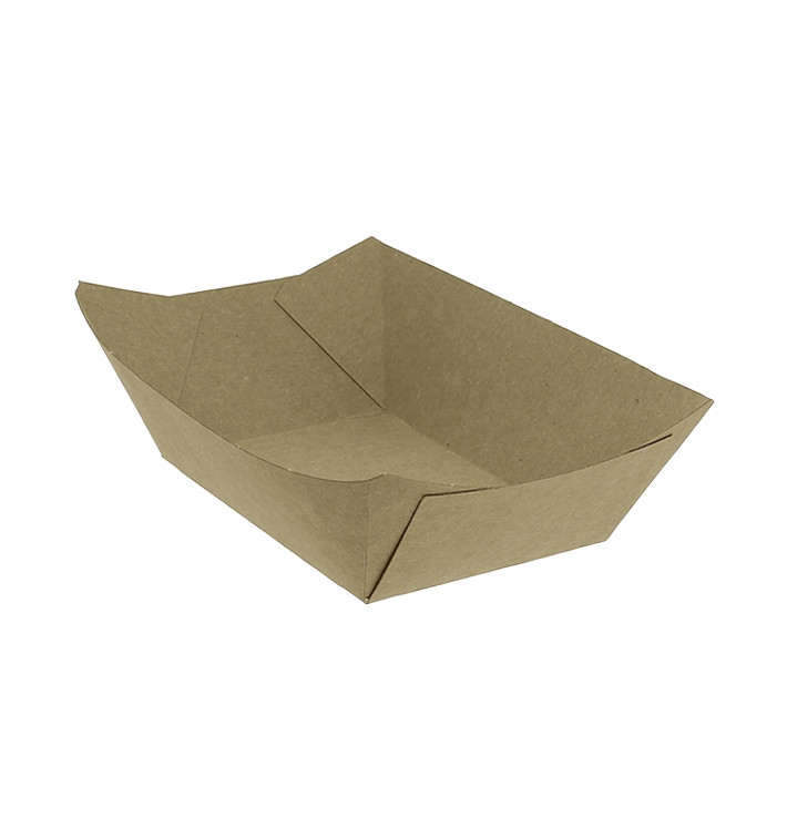 Kartonnen Snackbakjes kraft 350ml 10,6x7,3x4,5cm (25 stuks) Kartonnen Snackbakjes kraft 350ml 10,6x7,3x4,5cm (25 stuks)