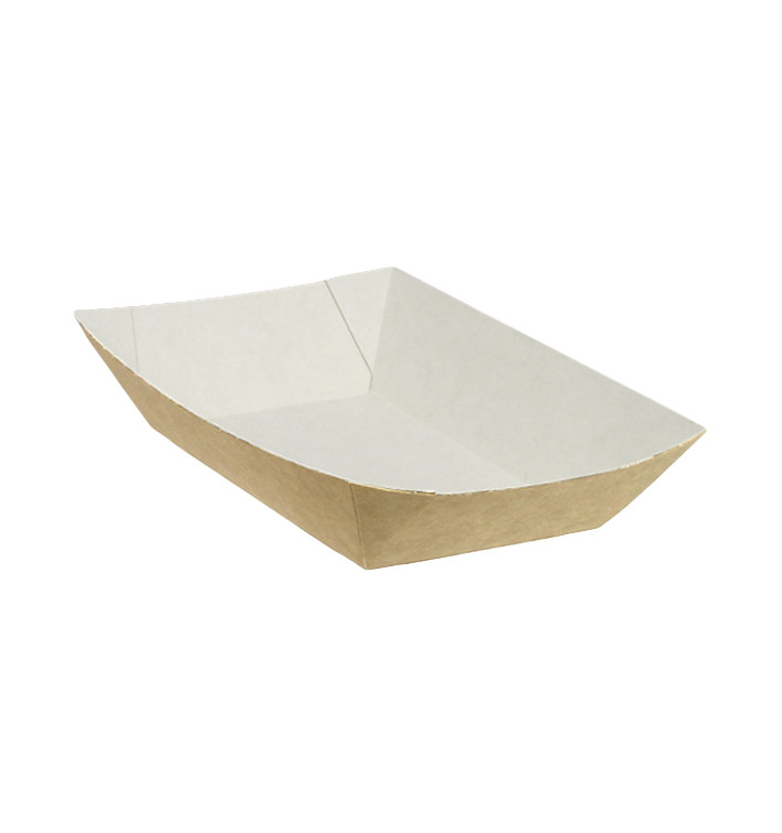 Kartonnen Snackbakjes kraft 300ml 11x7x3,5cm (1000 stuks) Kartonnen Snackbakjes kraft 300ml 11x7x3,5cm (1000 stuks)
