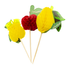 IJs decoreren set Fruit Design 10cm (100 stuks)