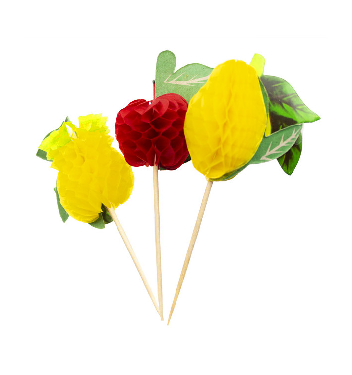IJs decoreren set Fruit Design 10cm (100 stuks) IJs decoreren set Fruit Design 10cm (100 stuks)