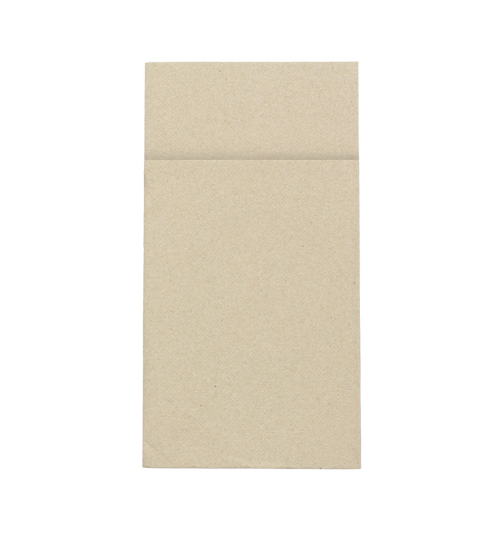 Eetgerei zak papieren servetten Eco 40x40cm (60 Stuks) Eetgerei zak papieren servetten Eco 40x40cm (60 Stuks)