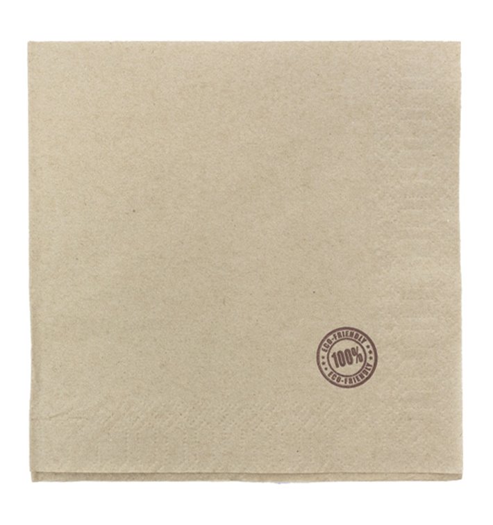 Papieren servet Eco "Recycled" 33x33cm 1C (4800 stuks) Papieren servet Eco "Recycled" 33x33cm 1C (4800 stuks)