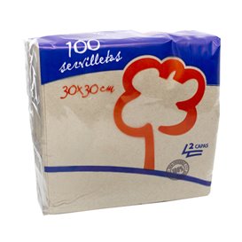 Papieren servet Eco "Recycled" 33x33cm 1C (4800 stuks)