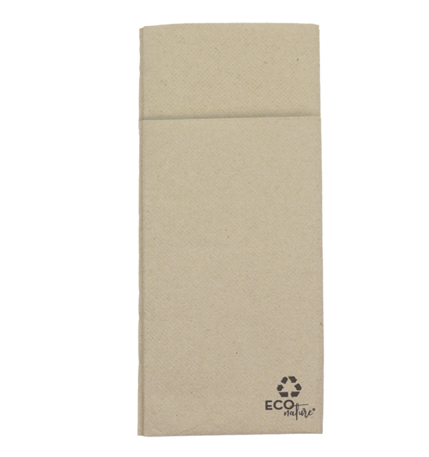 Eetgerei zak papieren servetten Eco 32x40cm (30 stuks) 