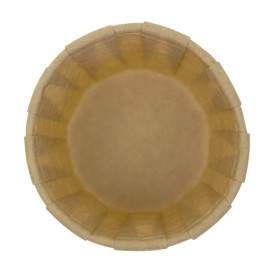 Geplooide Kraft papieren souffle beker 60ml (5000 stuks) 
