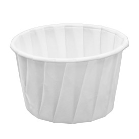 Geplooide papieren souffle beker 120ml (5000 stuks)