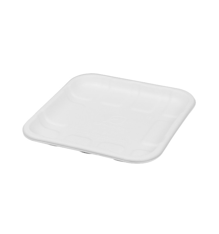 Suikerriet Dienblad 14,1x14,1cm (600 Stuks) Suikerriet Dienblad 14,1x14,1cm (600 Stuks)