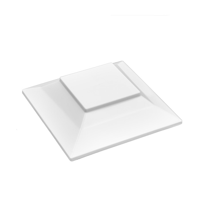 Plastic Deksel voor Proeving Kom PS "Pagoda" medium maat wit 200 ml (12 stuks) Plastic Deksel voor Proeving Kom PS "Pagoda" medium maat wit 200 ml (12 stuks)