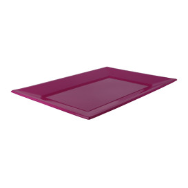 Plastic dienblad fuchsia 33x22,5cm (25 stuks)