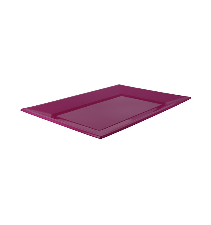 Plastic dienblad fuchsia 33x22,5cm (25 stuks) Plastic dienblad fuchsia 33x22,5cm (25 stuks)