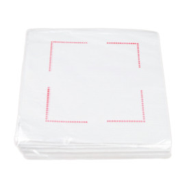 Papieren servet Sulfiet plat wit 15x15cm (30000 stuks)