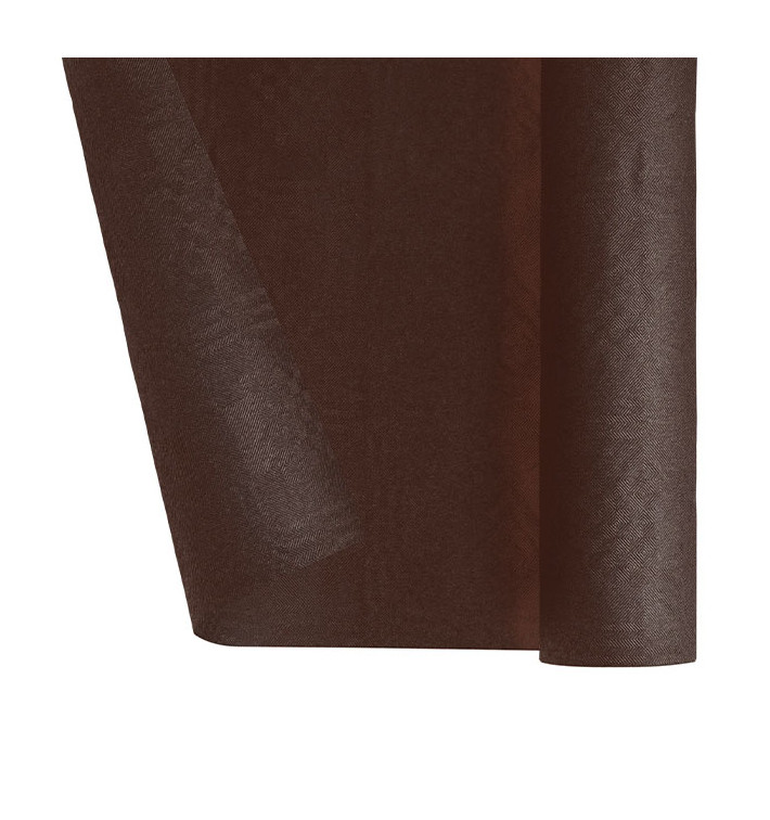 Papieren tafelkleed rol chocolade 1,2x7m (1 stuk) Papieren tafelkleed rol chocolade 1,2x7m (1 stuk)