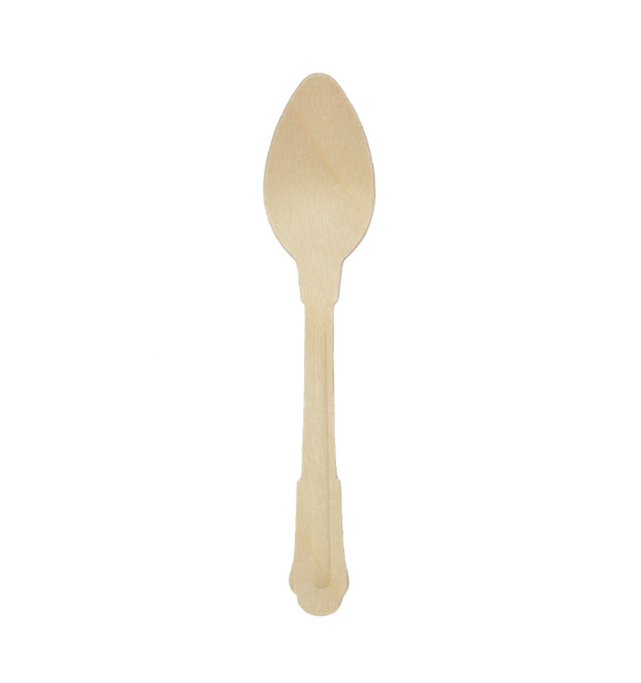 Houten theelepel koffie 12cm (1000 stuks) Houten theelepel koffie 12cm (1000 stuks)