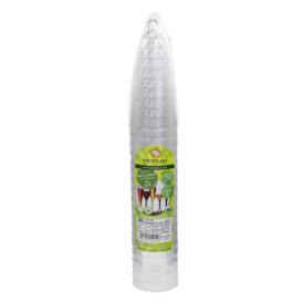 Plastic stam fluitglas Mousserende Wijn wit parel 120ml 2P (20 stuks)