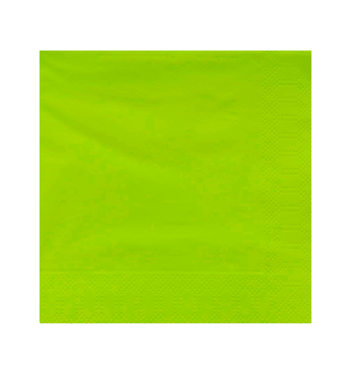Papieren servet pistache rand 20x20cm 2C (100 stuks) Papieren servet pistache rand 20x20cm 2C (100 stuks)