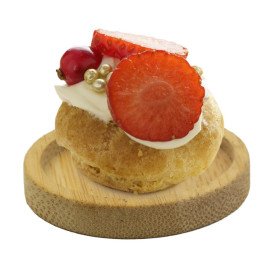 Bamboe proeving bord Bicolof Ø5cm (144 stuks)