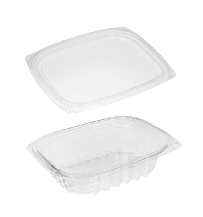 Stof gebaseerd op Maizena PLA Composteerbaar Container met Deksel 235ml (100 stuks) Stof gebaseerd op Maizena PLA Composteerbaar Container met Deksel 235ml (100 stuks)