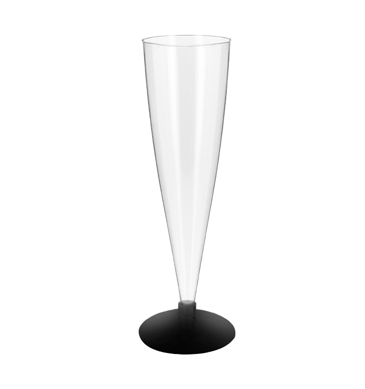 Plastic stamglas Mousserende Wijn zwart 150ml 2P (6 stuks) Plastic stamglas Mousserende Wijn zwart 150ml 2P (6 stuks)