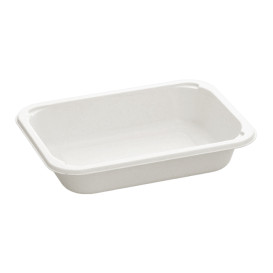 Suikerriet Container PLA gelamineerd 580ml 18,7x13,6x3,6cm (75 Stuks)