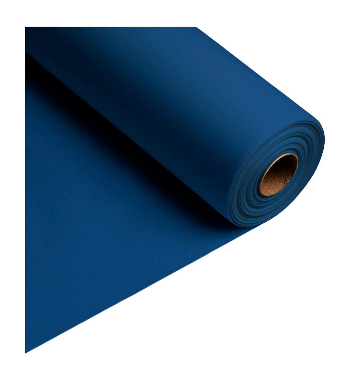 Airlaid tafelloper blauw 0,4x48m P1,2m (6 stuks)