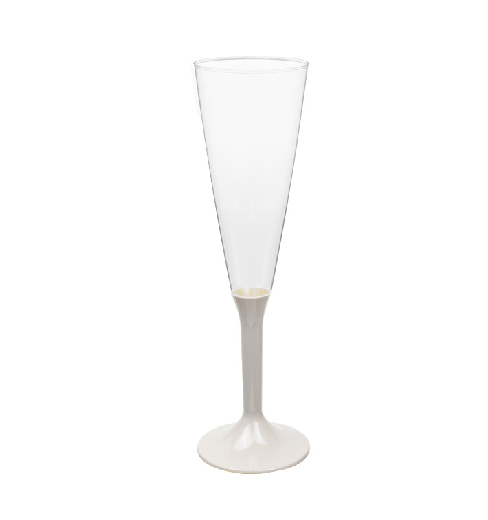 Plastic stam fluitglas Mousserende Wijn beige 160ml 2P (20 stuks) Plastic stam fluitglas Mousserende Wijn beige 160ml 2P (20 stuks)