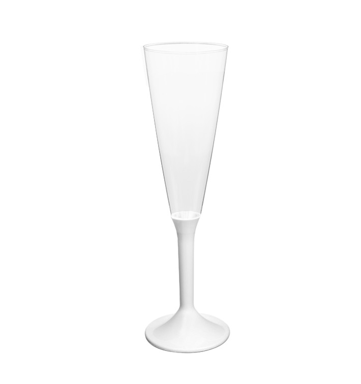 Plastic stam fluitglas Mousserende Wijn wit 160ml 2P (20 stuks) Plastic stam fluitglas Mousserende Wijn wit 160ml 2P (20 stuks)