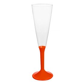 Plastic stam fluitglas Mousserende Wijn rood 160ml 2P (200 stuks)