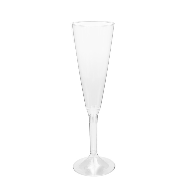Plastic stam fluitglas Mousserende Wijn transparant 160ml 2P (200 stuks) Plastic stam fluitglas Mousserende Wijn transparant 160ml 2P (200 stuks)